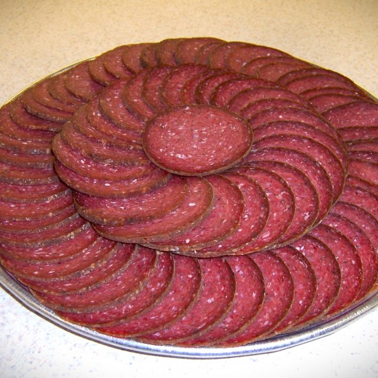 Summer Sausage Platter by Kitchen Kuttings