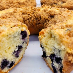 Homemade Blueberry Coffee Cake