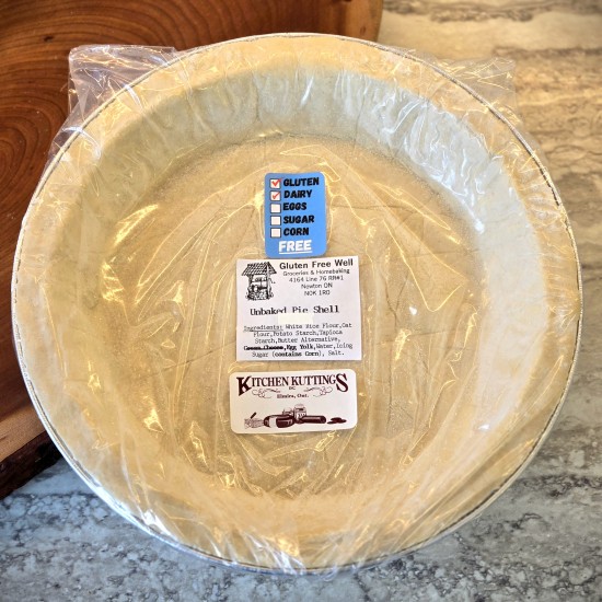 Gluten Free Unbaked Pie Shell