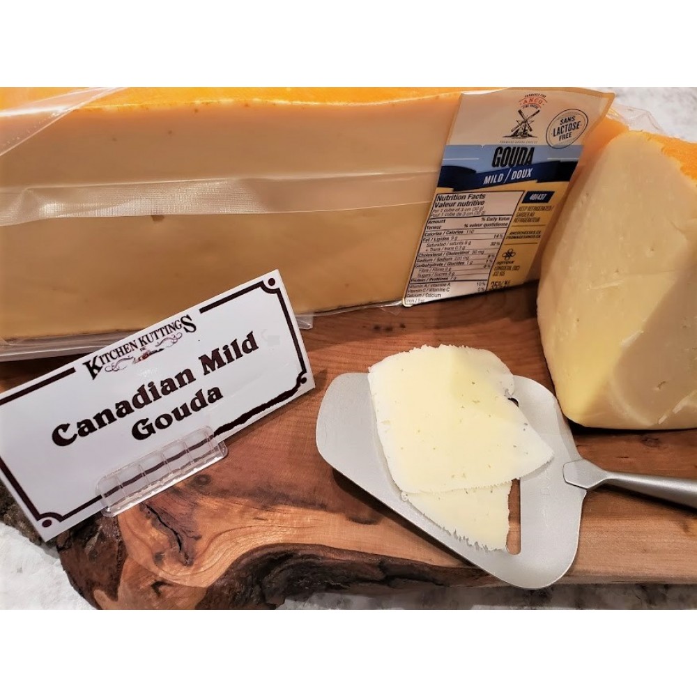 Fresh Cut Canadian Mild Gouda (lactose free) per lb