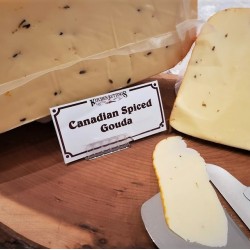 Fresh Cut Canadian Spiced Gouda  (lactose free) - per lb