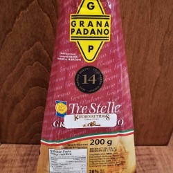Parmesan Cheese - Grana Padano - 200g pre-packed wedge