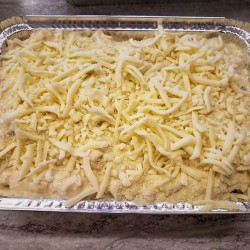 Homemade Frozen Cheesy Chicken Lasagna