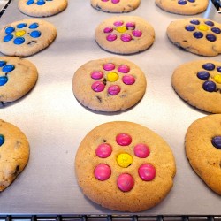 Homemade Chocolate Chip Cookies (12) "Summer Blooms"