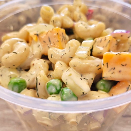 Homemade Cheddar and Dill Macaroni Salad - per lb