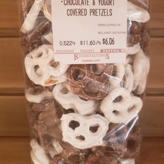 Chocolate and Yogurt Covered Pretzels -lb