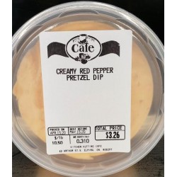 Creamy Red Pepper Pretzel Dip