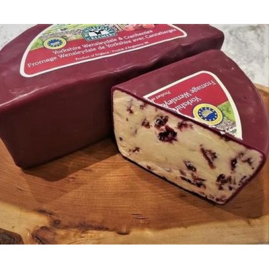 Fresh Cut English Wensleydale with Cranberries (per 1/2 lb.) Fresh Cut English Wensleydale with Cranberries (per 1/2 lb.)