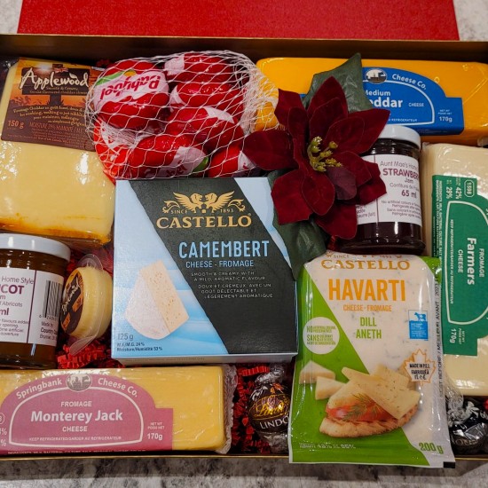 Cheese and Homemade Jam Gift Box (large) Cheese and Homemade Jam Gift Box (large)
