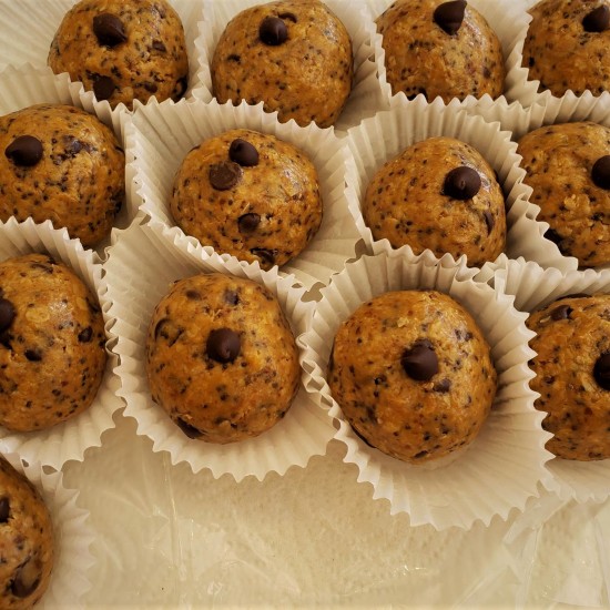 Homemade Chocolate Chip Protein Balls 76 g.