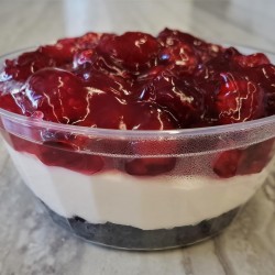 Individual Homemade Raspberry Oreo Cheesecake